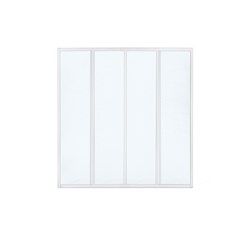 Gama High Quality - Divisória abertura central vidro 4 mm