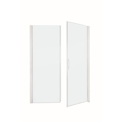Gama premium - Porta batente modelo fixo e fecho magnético vidro 6 mm